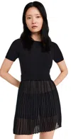 Guizio Black Evie Minidress In Black
