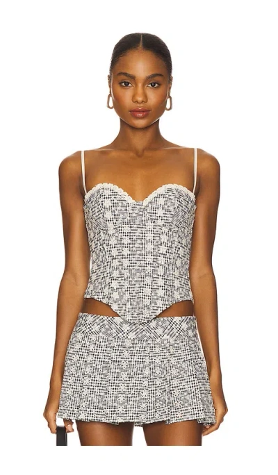 Guizio Genevieve Gingham Bustier