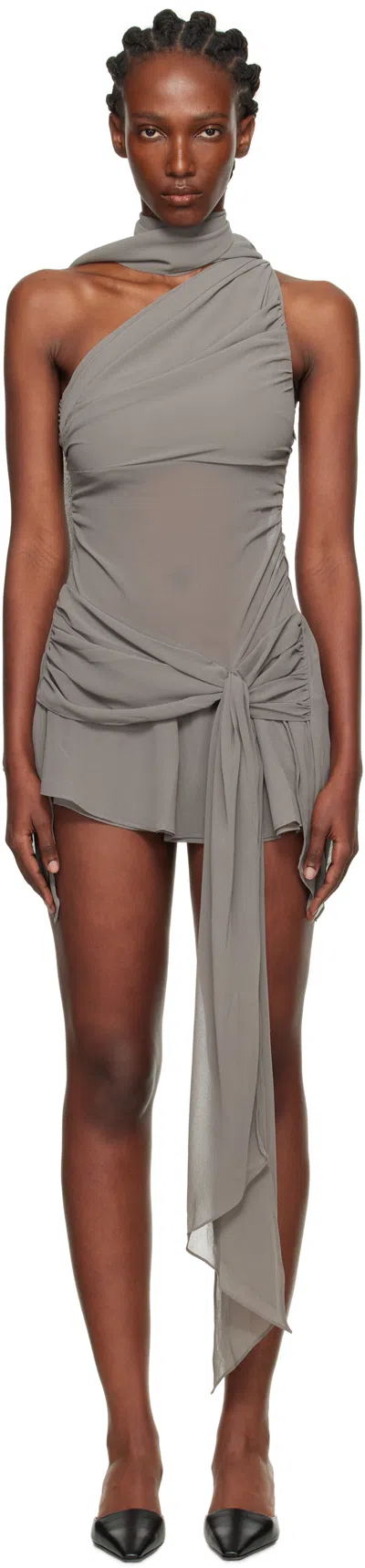 Guizio Gray Cyrielle Minidress