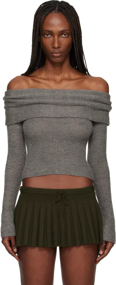 Guizio Gray Marlowe Top