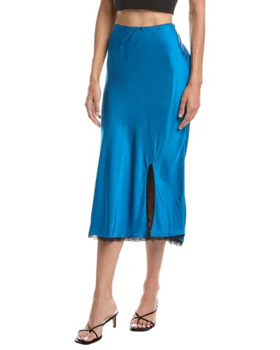Guizio Kahli Midi Skirt In Blue