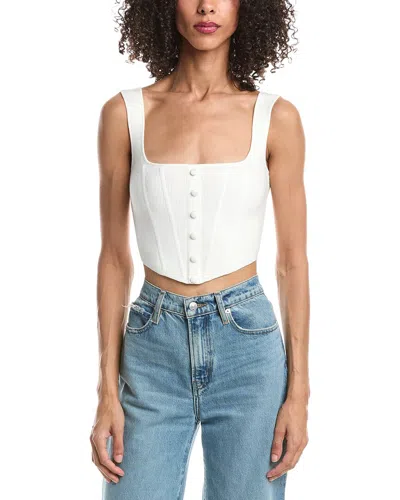 Guizio Knitted Corset In White