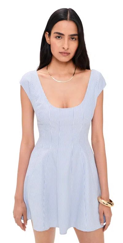 Guizio Leila Mini Dress Blue/white