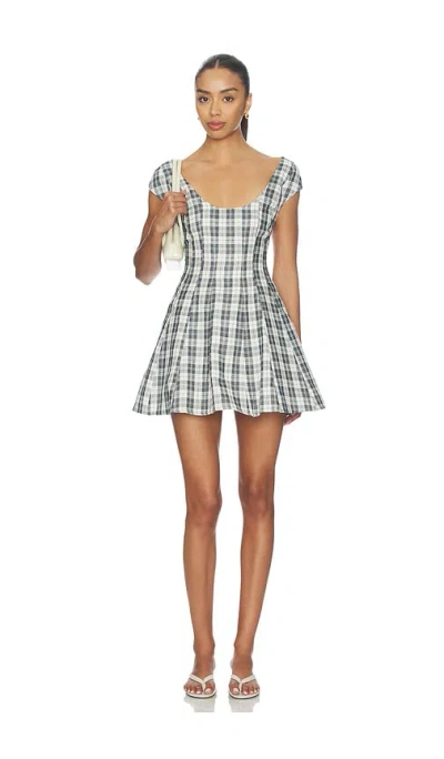 Guizio Leila Mini Dress In Green