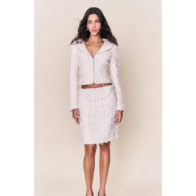 Guizio Lillian Pencil Skirt In White