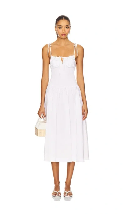 Guizio Lura Midi Dress In White