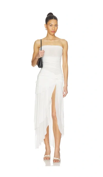 Guizio Lyla Twist Dress In White
