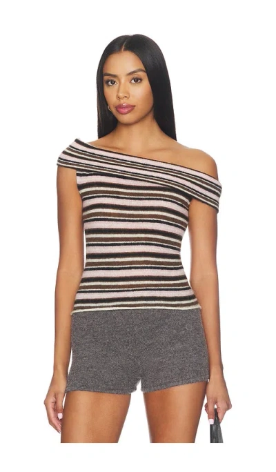 Guizio Mabel Off Shoulder Top In Multi