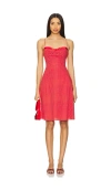 Guizio Margaux Midi Dress In Red