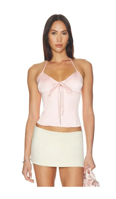 Guizio Marini Corset Top In Pink