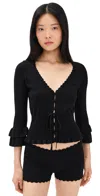 Guizio Mathilde Top Black In Black