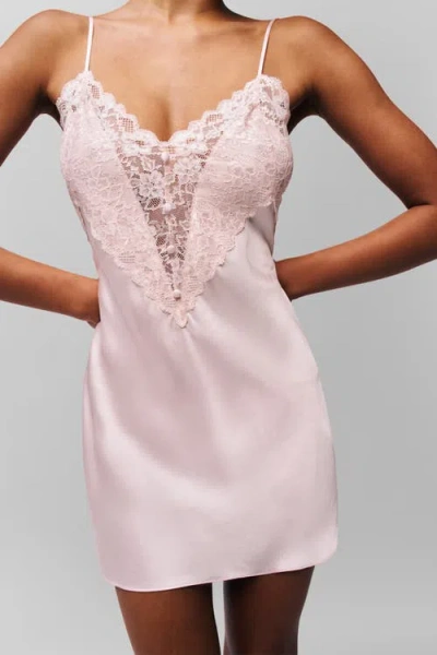 Guizio Nova Slip Mini Dress In Ballet Slipper