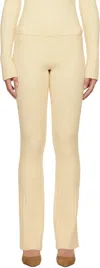Guizio Off-white Camille Lounge Pants In Ivory