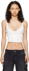 Guizio Ivory Soler Tank Top In Ivory
