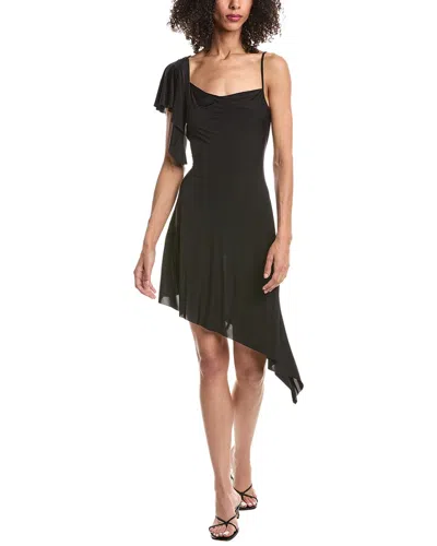 Guizio Palma Midi Dress In Black