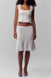 Guizio Paloma Lace Top In White