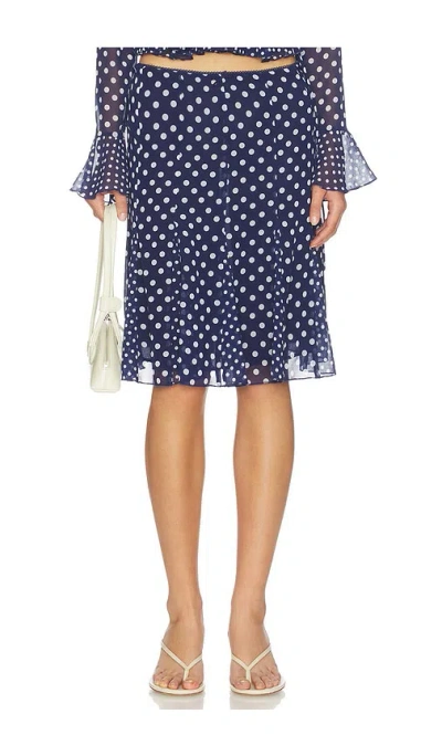 Guizio Paloma Skirt In Blue