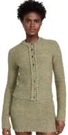 Guizio Palymra Cardigan Sage In Sage