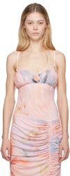 Guizio Pink Adelpha Bodysuit In Ambrosia