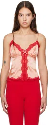 Guizio Pink Blair Camisole In Candy Apple