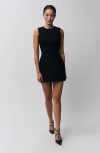 Guizio Black Rowan Minidress In Black