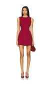 Guizio Red Rowan Minidress In Deep Red