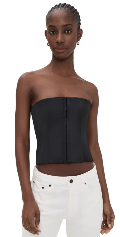 Guizio Satin Corset Black