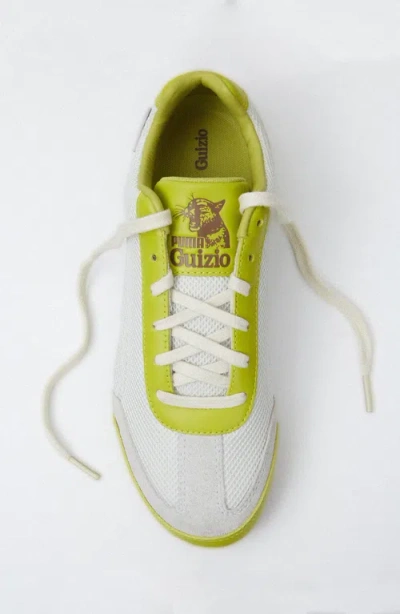 Guizio Speedcat Mesh Sneakers In Green