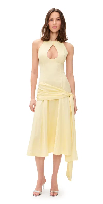 Guizio Victoire Dress Honey Butter In Brown