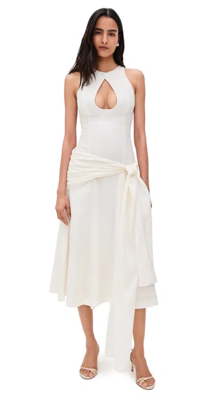 Guizio Victoire Dress Ivory In White