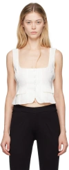Guizio White Adelina Tank Top In White