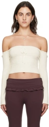 Guizio White Bayberi Sweater In White