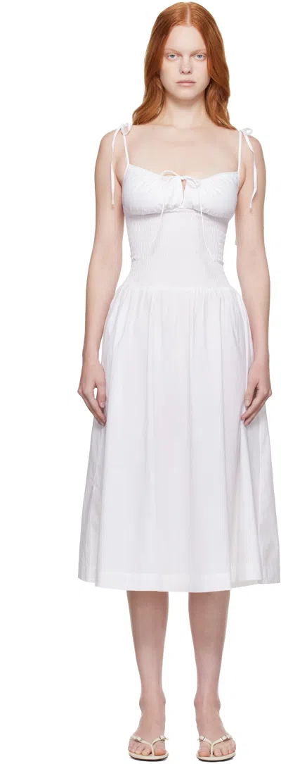 Guizio Lura Midi Dress In White