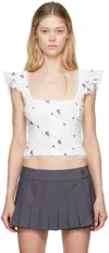 Guizio White Pontia Tank Top In White
