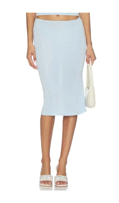 Guizio X Revolve Selene Skirt In Blue