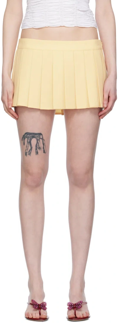 Guizio Fairfield Mini Skirt In Soft Daisy