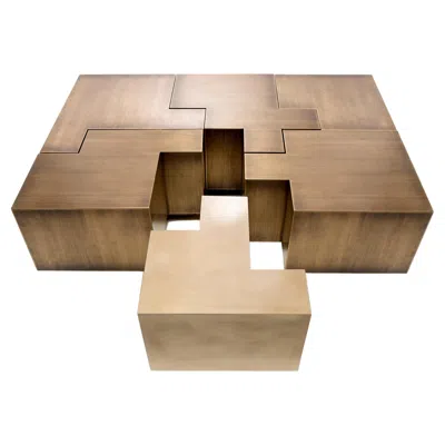 Pre-owned Gulla Jonsdottir Puzzle Table In Brown