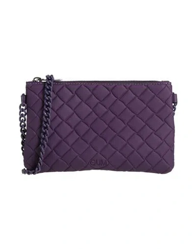 Gum Design Woman Cross-body Bag Purple Size - Textile Fibers