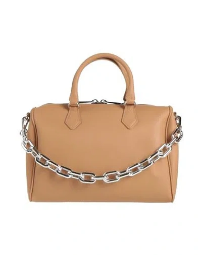 Gum Design Woman Handbag Camel Size - Recycled Pvc In Beige