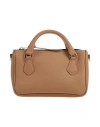 Gum Design Woman Handbag Camel Size - Textile Fibers In Beige