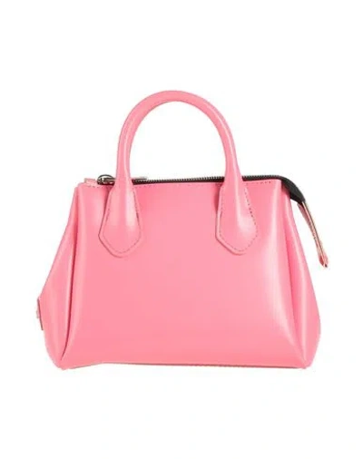 Gum Design Woman Handbag Coral Size - Textile Fibers In Pink