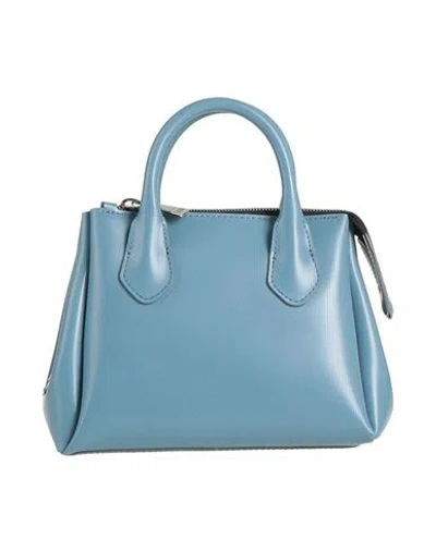 Gum Design Woman Handbag Pastel Blue Size - Textile Fibers