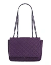 Gum Design Woman Shoulder Bag Dark Purple Size - Recycled Pvc In Purple