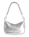 Gum Design Woman Shoulder Bag Silver Size - Recycled Pvc In Silver