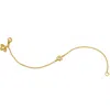 Gumuchian Women's Single Diamond Honeycomb Gold Bracelet With Bee Tag