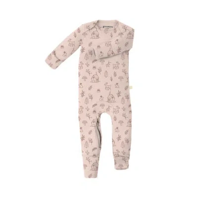 Gunamuna Babies'  Convertible Pajama In Pink