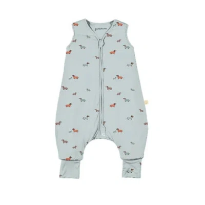 Gunamuna Babies'  Footie Sleep Sack Duvet 2.5 Tog In Blue