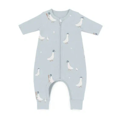 Gunamuna Kids'  Long Sleeve Footie Sleep Bag, 1.0 Tog In Baseball Goose