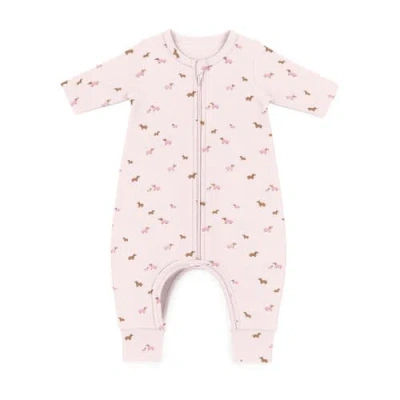 Gunamuna Kids'  Long Sleeve Footie Sleep Bag, 1.0 Tog In Girl Dog