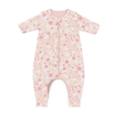 Gunamuna Kids'  Long Sleeve Footie Sleep Bag, 1.0 Tog In Sorbet